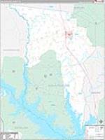 San Augustine, Tx Carrier Route Wall Map
